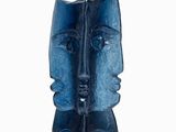 an image of a sculpture of a man ' s face on a white background