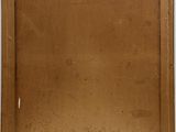 an old picture of a brown wooden frame with a white background