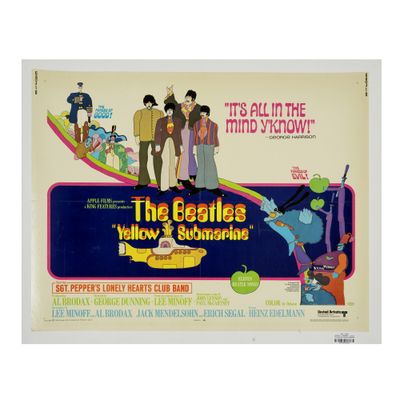 l'affiche du film « Yellow Submarine » des Beatles