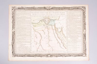 Gravure représentant une carte intitulée "Description partic…
