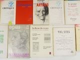 a lot of books that are on the table