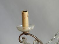 Lustre en métal peint et verre à quatre bras de lumière, à d… (photo 3)