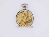 an image of a pocket watch on a white surface with a white background