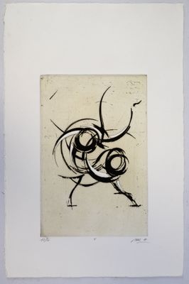 BAR ALAIN, Composition T, justifiée 1/33 et signée en bas à …