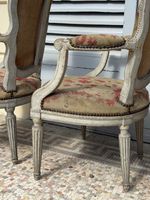 Suite de cinq fauteuils à dossier violonné en cabriolet, en … (photo 6)