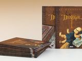 Le coffret illustré de Harry Potter, avec une pile de livres devant