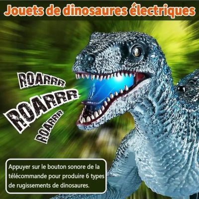 une image représentant un dinosaure avec une brosse à dents dans la bouche