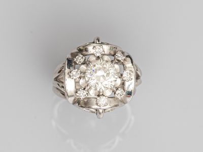 an antique diamond cluster ring