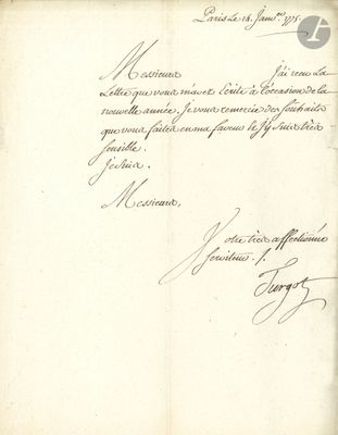 an old document with a handwritten letter on it