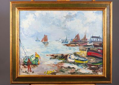 Fernand HERBO (1905-1995) Le port d'Erquy - Photo 1