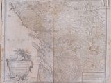 une vieille carte de l'État du Massachusetts sur laquelle est perché un oiseau