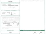 a close up of a document with a picture of a person on it