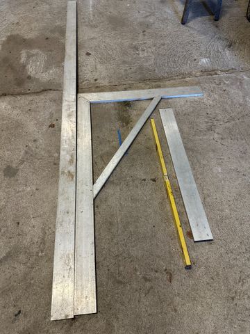 Deux règles et équerre aluminium