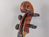 an image of a close up of a violin on a white background