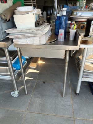 a table with a bunch of papers on top of it