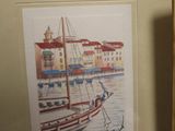 a picture of a picture of a boat in the water