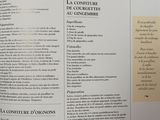 an open book with a list of items on it