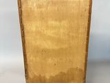 an image of a wooden box with a lid on a white surface