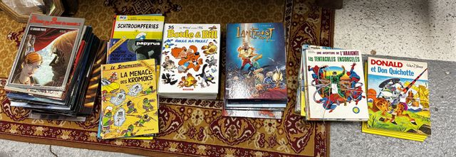 Bande dessinée- lot de 67 album dont Donald, Marvel, les Schtroum...