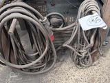 a lot of wires and a machine on the floor