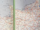 a map of germany in a book on a table