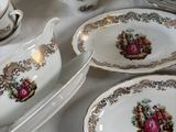 a table with a lot of plates and bowls on it