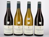 trois bouteilles de vin sont alignées sur une surface blanche