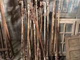 a lot of old tools that are sitting in a room