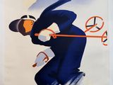 an image of a poster of a man skiing down a mountain