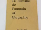 the front cover of a book with the title la fontainee de fountain of garganolite