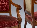 two chairs with red upholstered upholstered upholstered upholstered upholstered upholstered upholstered upholstered