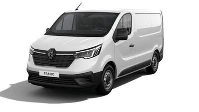 the white van is parked on a white surface