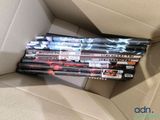 a lot of dvds in a box on the table