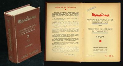 Mondiana, Annuaire des mondanités dauphinoises, Grenoble 193…
