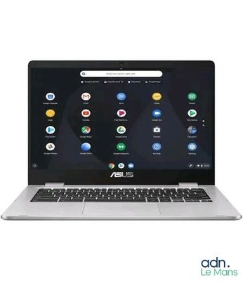 une image représentant un ordinateur portable avec diverses icônes à l'écran