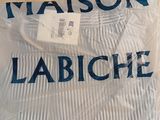 maison labiche t - shirt in white with blue lettering