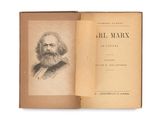 an old book with a picture of a man with a beard