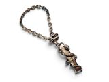 an image of a necklace with a cross on it on a white background