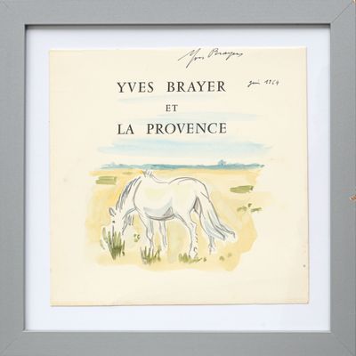 a picture of a picture of a horse in a field