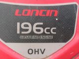 a close up of a sign on the side of a red motorcycle