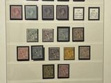 a picture of a picture of a collection of stamps on a wall