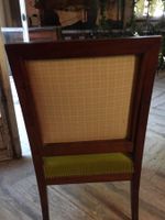 FAUTEUIL en acajou et placage d'acajou, pieds glaive. (photo 5)