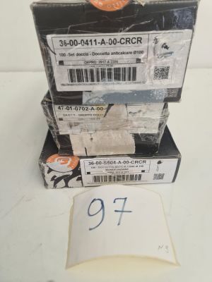 Lot de 3 éléments de douche ZAZZERI , finition chromée, arti…