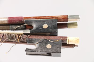 three different types of bows on a white background