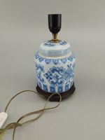 Pot à gimgembre monté en lampe en porcelaine de chine blanc … (photo 2)