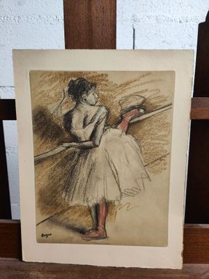 Edgar DEGAS d'après : "Danseuse à la barre".
