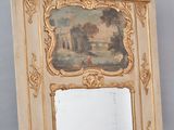 a picture of a mirror on the floor in front of a wall