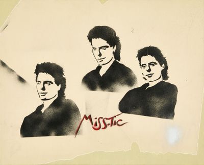 un dessin représentant un groupe d'hommes sur une feuille de papier