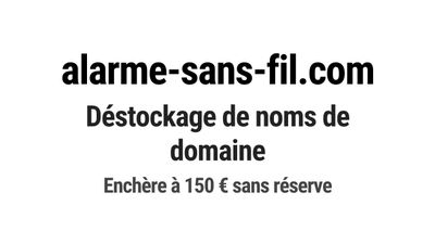 Nom de domaine alarme-sans-fil.
