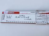 a ruler that is sitting on top of a piece of paper